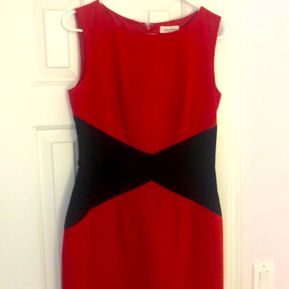 CK color block suit dress